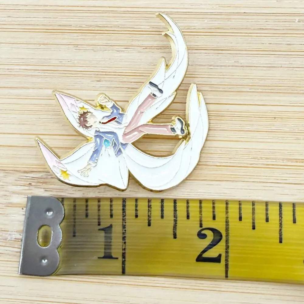 Card Captor Sakura Inspired KINOMOTO SAKURA LI SYAORAN Metal Pin